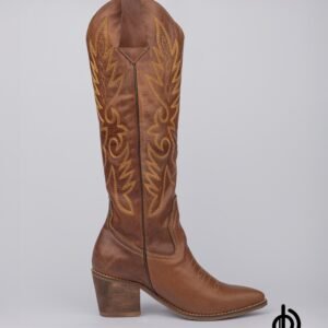 Botas texanas caña alta bordadas para mujer