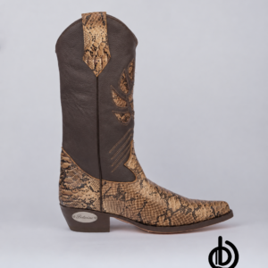 Botas texanas en cuero para hombre